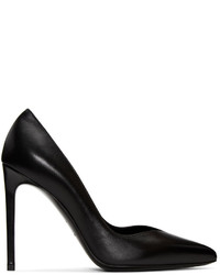 Chaussures en cuir noires Saint Laurent