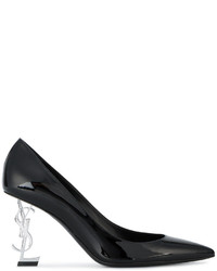 Chaussures en cuir noires Saint Laurent