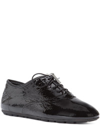 Chaussures en cuir noires Saint Laurent