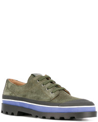 Chaussures en cuir olive Valentino