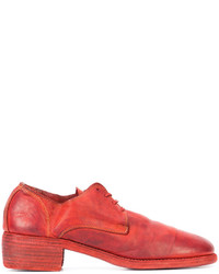 Chaussures en cuir rouges Guidi