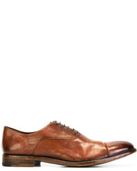 Chaussures en cuir tabac Alberto Fasciani