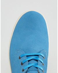 Chaussures en daim bleu clair Dr. Martens