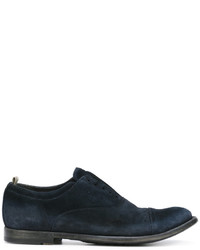 Chaussures en daim bleu marine Officine Creative