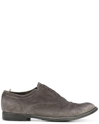 Chaussures en daim gris foncé Officine Creative