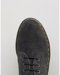 Chaussures en daim grises Dr. Martens