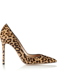 Chaussures en daim imprimées léopard