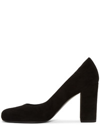 Chaussures en daim noires Saint Laurent