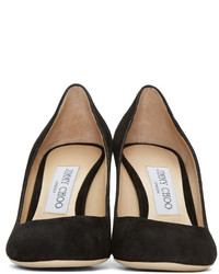 Chaussures en daim noires Jimmy Choo