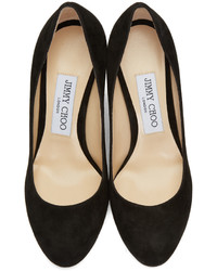 Chaussures en daim noires Jimmy Choo