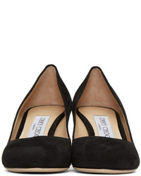 Chaussures en daim noires Jimmy Choo