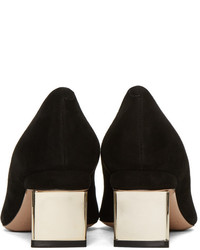 Chaussures en daim noires Nicholas Kirkwood