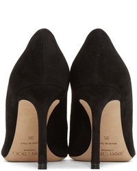 Chaussures en daim noires Jimmy Choo