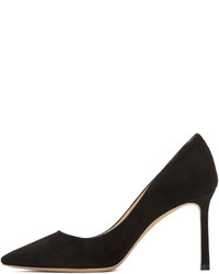 Chaussures en daim noires Jimmy Choo