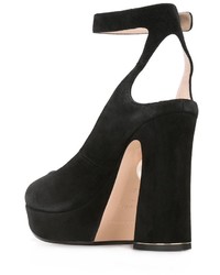 Chaussures en daim noires Nicholas Kirkwood