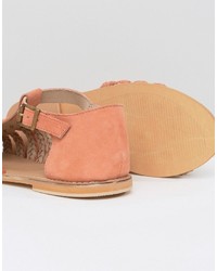 Chaussures en daim orange Asos