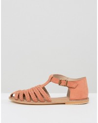 Chaussures en daim orange Asos