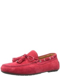 Chaussures en daim rouges