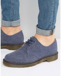 Chaussures en toile bleues Dr. Martens