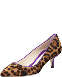 Chaussures imprimées léopard marron clair