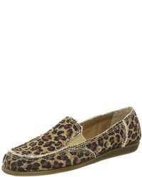 Chaussures imprimées léopard marron