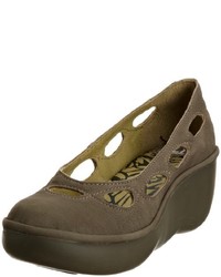 Chaussures olive Fly London