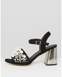 Chaussures ornées noires Asos