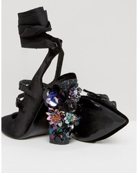 Chaussures ornées noires Asos