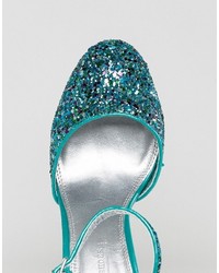 Chaussures ornées turquoise Asos