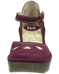 Chaussures pourpre foncé Fly London