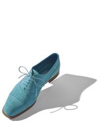 Chaussures richelieu bleu clair