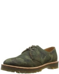 Chaussures richelieu camouflage olive