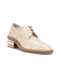 Chaussures richelieu en cuir beiges Nicholas Kirkwood