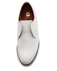 Chaussures richelieu en cuir blanches Hudson