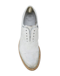 Chaussures richelieu en cuir blanches Officine Creative