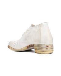 Chaussures richelieu en cuir blanches A Diciannoveventitre