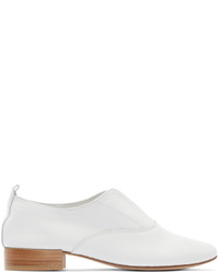 Chaussures richelieu en cuir blanches Repetto