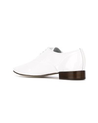 Chaussures richelieu en cuir blanches Repetto