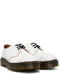 Chaussures richelieu en cuir blanches Dr. Martens