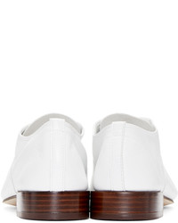 Chaussures richelieu en cuir blanches Repetto