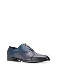 Chaussures richelieu en cuir bleu marine Doucal's