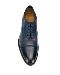 Chaussures richelieu en cuir bleu marine Doucal's
