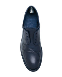 Chaussures richelieu en cuir bleu marine Officine Creative
