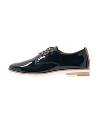 Chaussures richelieu en cuir bleu marine Marco Tozzi