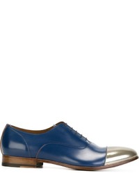 Chaussures richelieu en cuir bleu marine Raparo