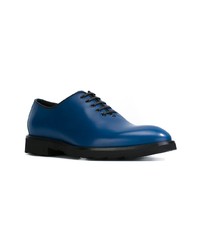 Chaussures richelieu en cuir bleues Dolce & Gabbana
