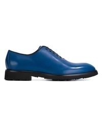 Chaussures richelieu en cuir bleues Dolce & Gabbana