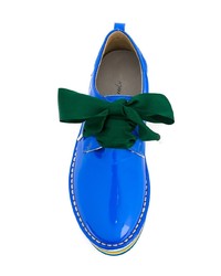 Chaussures richelieu en cuir bleues Marsèll