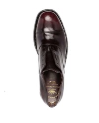 Chaussures richelieu en cuir bordeaux Officine Creative