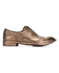 Chaussures richelieu en cuir dorées Officine Creative